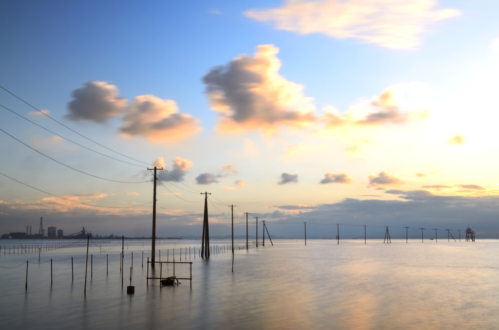 電柱海岸の隣の電柱海岸