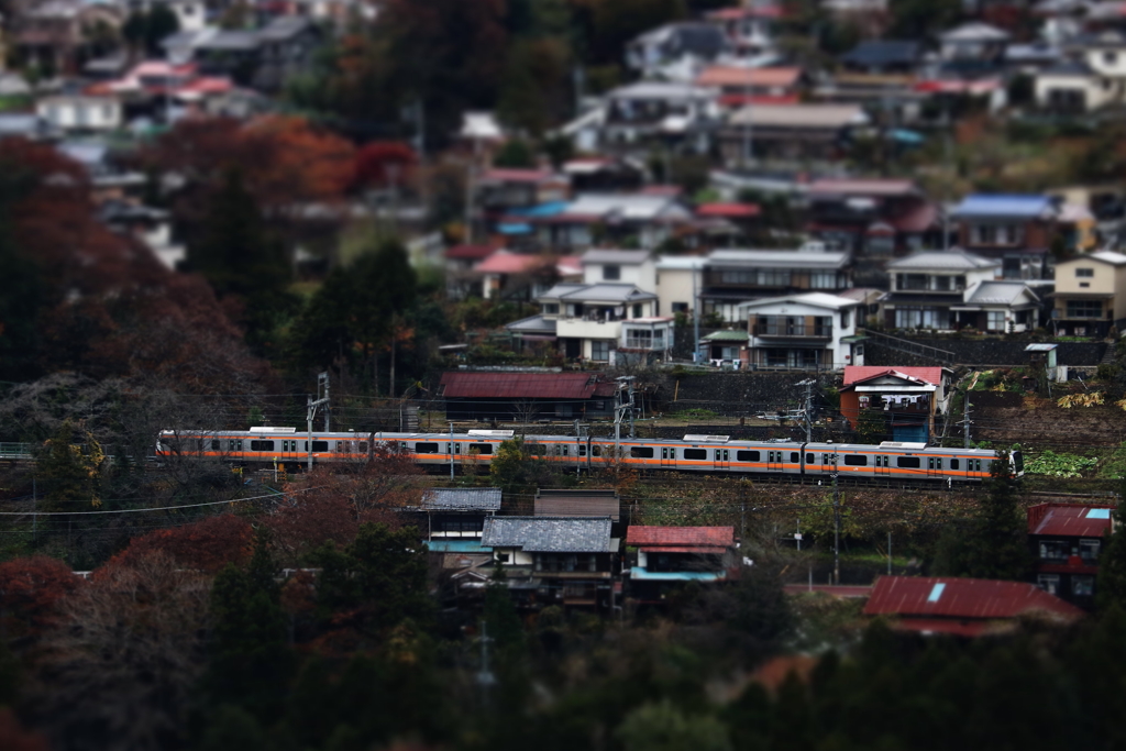 町を通る