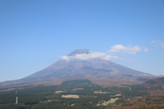 十里木高原展望台から見た富士山