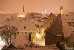 雪夜景