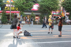 秋葉原歩行者天国の即席撮影会