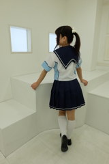 コスプレセーラーにポニテ最強　撮影ドキドキしました～コスプレはえろい～最強後姿