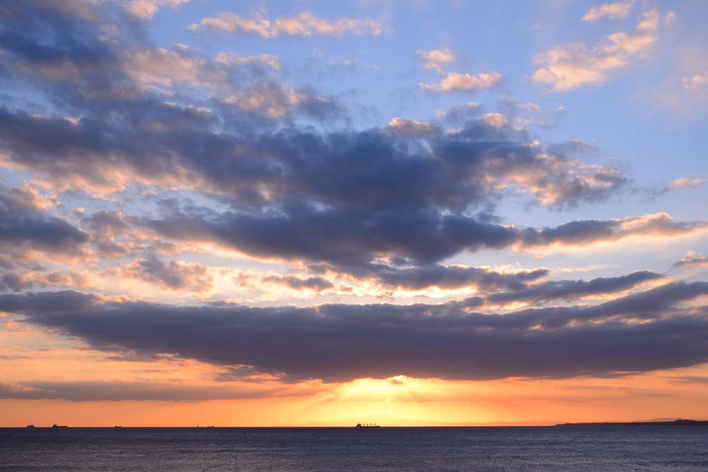 夕日