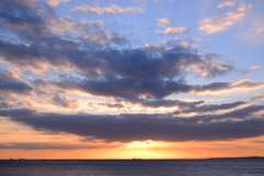 夕日