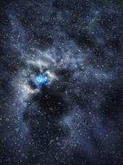 水溜りの中の宇宙