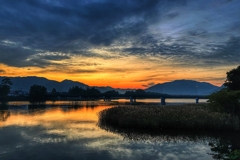 朝焼けの始まり