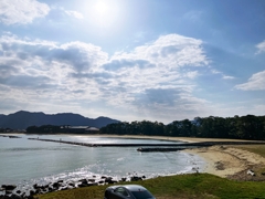 砂浜の西端