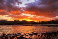 初日の出の直前