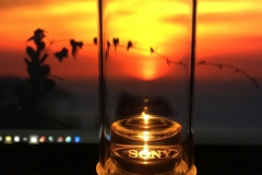 PC液晶とグラスサウンドスピーカー