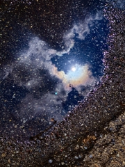 水溜りの宇宙