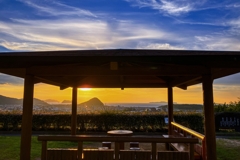 東屋からの眺め