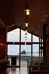 海の見える喫茶店