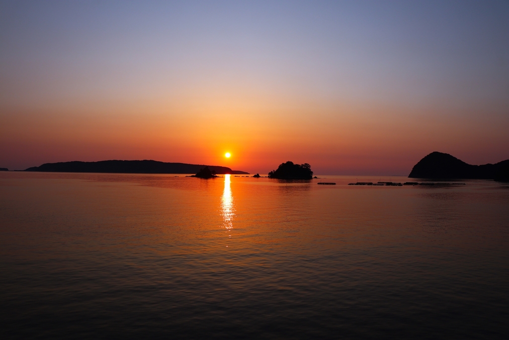 国道191号線沿いの夕景
