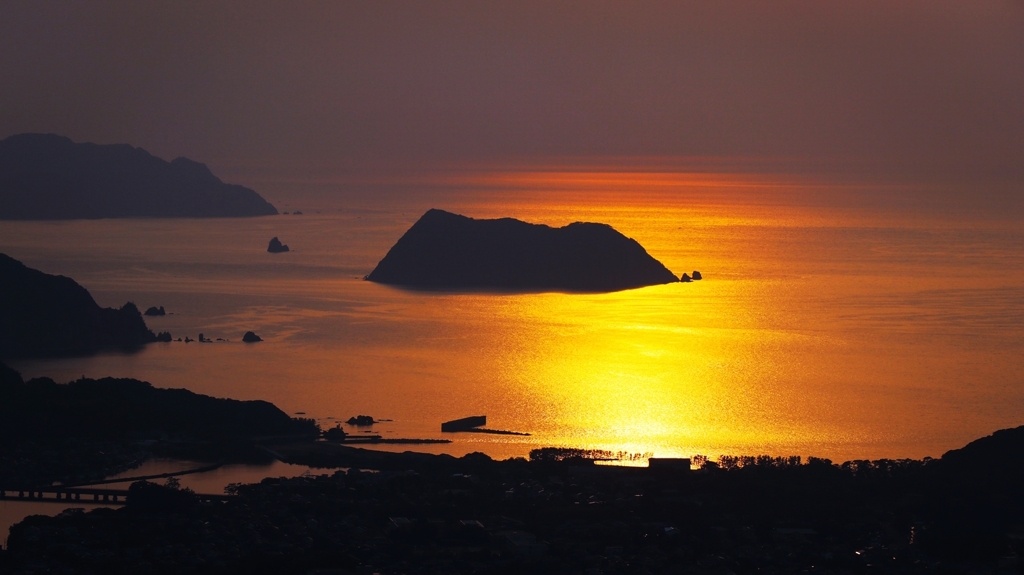 山から眺めた夕景.3