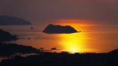 山から眺めた夕景.3