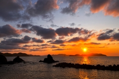 今日の日没前