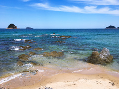 山陰の名もなき砂浜