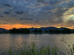 今朝の河口付近