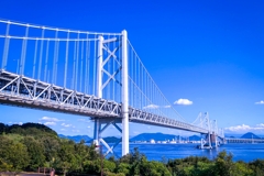 与島PAから見た瀬戸大橋