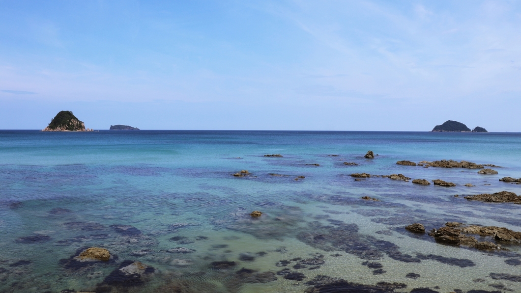 遠浅の海