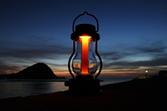 Lantern with after sunset