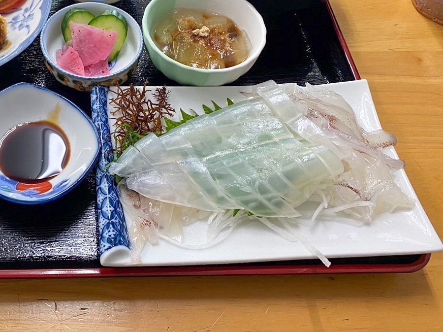 男命イカの刺身