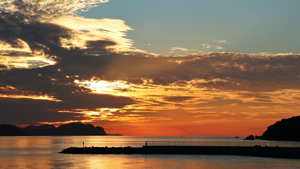 今日の夕景