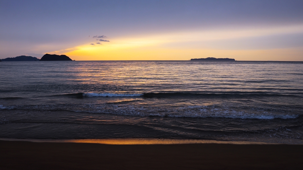 夕陽の見えない日