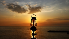 Lantern in the Sea of Japan