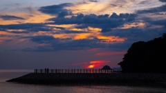 ここでも夕焼け