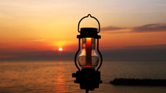 At sunset