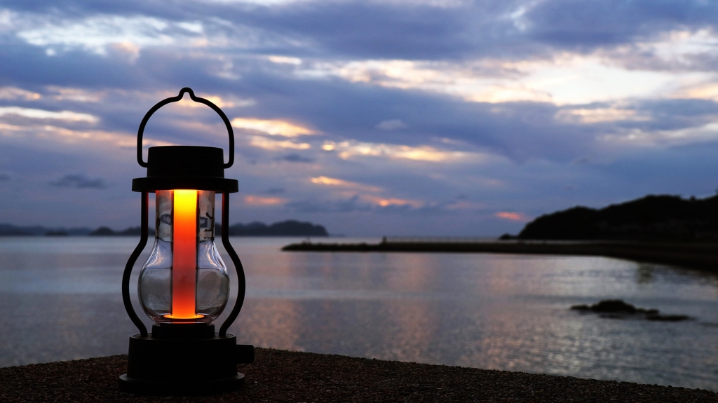 LEDランタンのある風景
