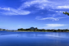 河口付近の夏景色