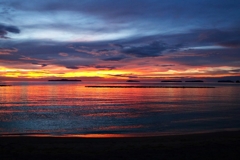 離島群のシルエット