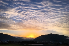 今朝の雲：横バージョン