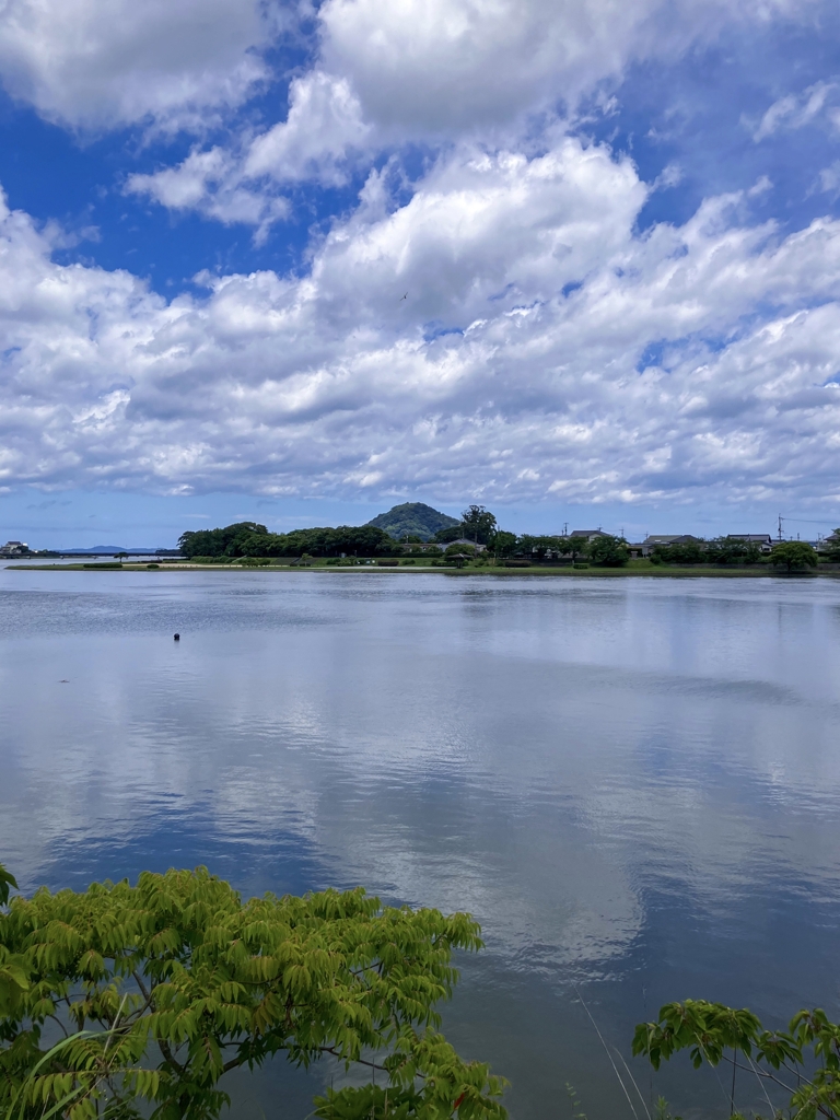 昼どきの河口付近
