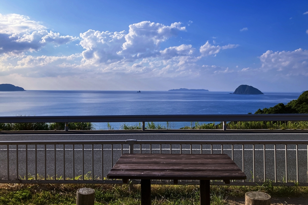 ある道の駅からの眺め