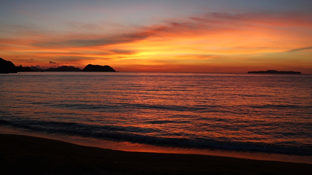 日没から10分後