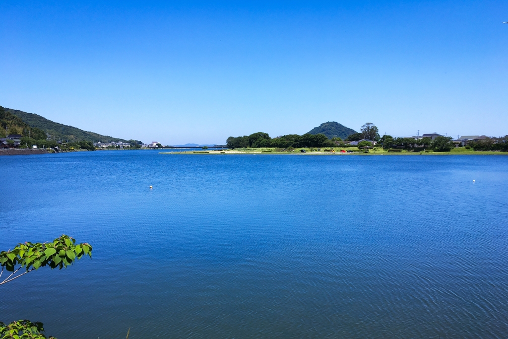 今朝の河口付近