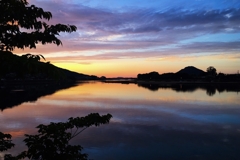 河口付近の夕景 その1