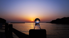 小物を持ち出して・・・。