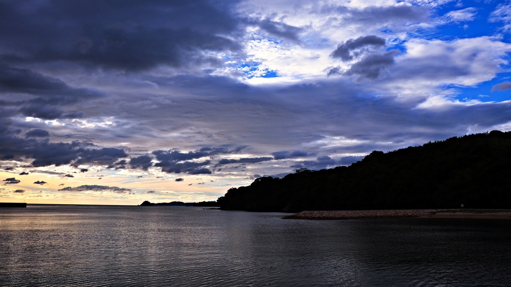 夕焼け前の風景