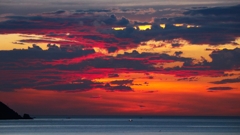 日没後の間接ライト