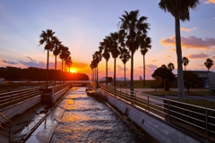 久し振りの日没前