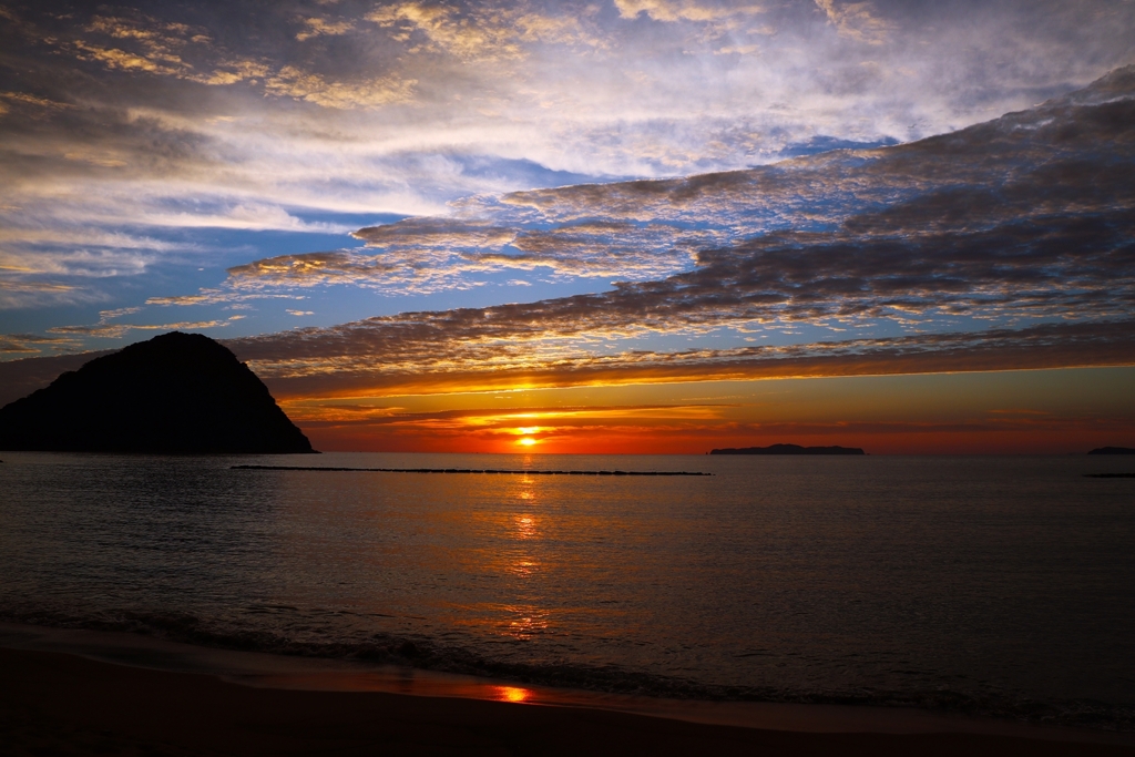 今日も残念な日没
