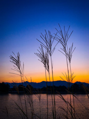 朝焼けの風景