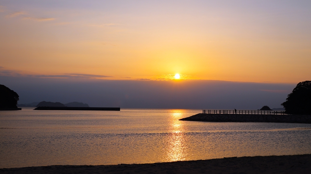 いつもの防波堤＆釣り人