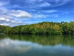 湖と雲と・・・