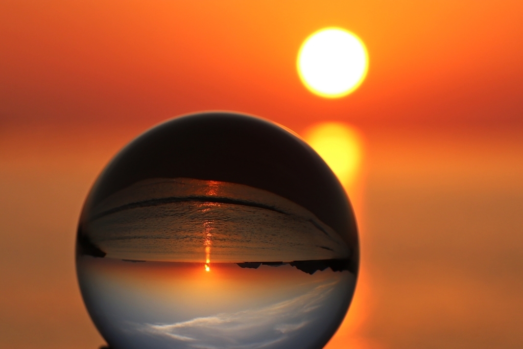 Through a glass ball