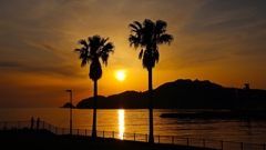 入り江の夕景.2